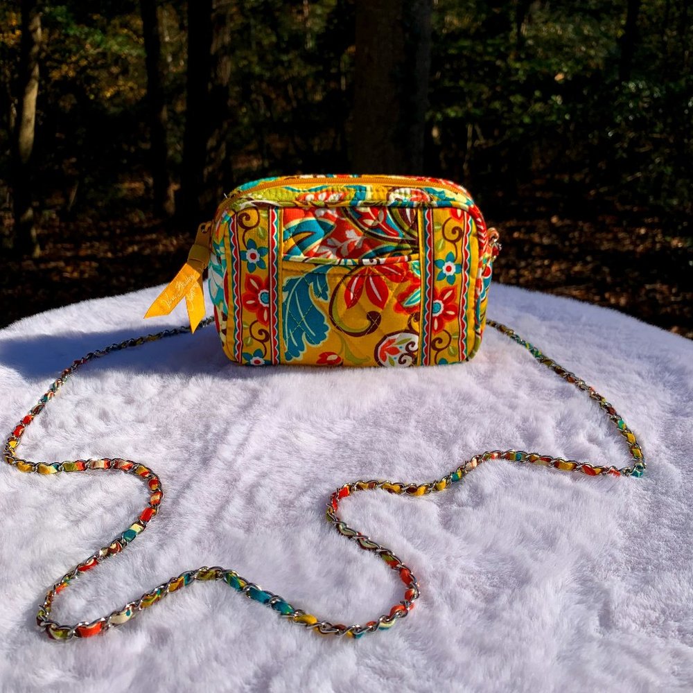 Vera Bradley Yellow Paisley Crossbody Bag